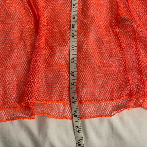 Bright orange summer beachwear V-neck slip dress cover up - Picture 9 of 10